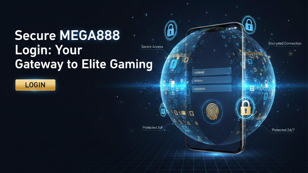 Secure MEGA888 Login Interface